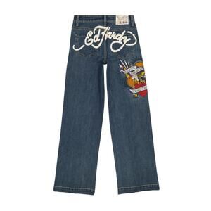Rare Ed hardy navy blue jeans
